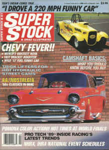 SUPER STOCK 1989 FEB - FERDERER, GAFFNEY, McEWEN, WORLD, HEMI CUDA